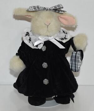 Hoppy VanderHare Legendary Family Portrait Black White Plush Bunny 798067044883